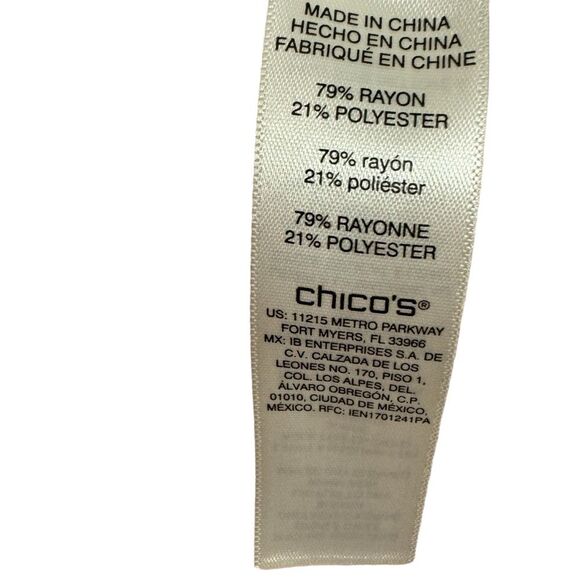 Chico's Size 1 Pink Textured Ribbed Pullover Sweater 3/4‎ Sleeve - Picture 5 of 8